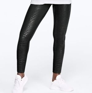 Victoria's Secret Pink Metallic Snakeskin Leggings